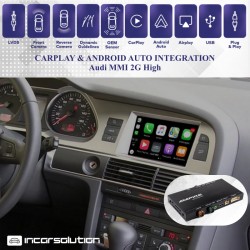 CarPlay Android Auto Camera Audi A4 A5 A6 A8 Q7 - MMI 2G High