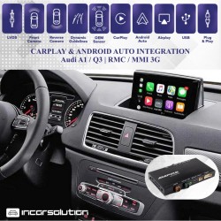CarPlay Android Auto Camera Interface Audi A1 Q3 - RMC & MMI 3G