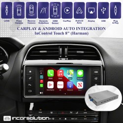 CarPlay Android Auto Camera Jaguar XE XF XJ F-Pace - InControl 8"...