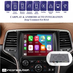 CarPlay Android Auto Camera Jeep Compass Grand Cherokee - Uconnect 8.4