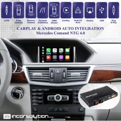 CarPlay Android Auto Camara Mercedes NTG4 Classe C CLS E GLK SLS