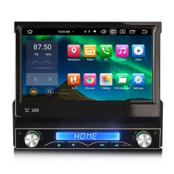 Universal 1DIN Car Stereo GPS FM CarPlay Android Auto Bluetooth USB...